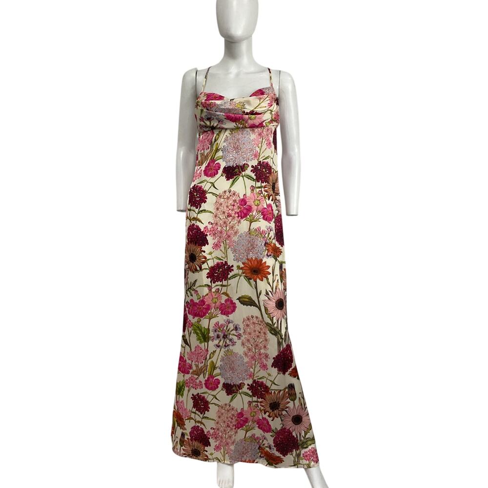 Katie May Floral Fuchsia Tara Gown Size M - Picture 2 of 5